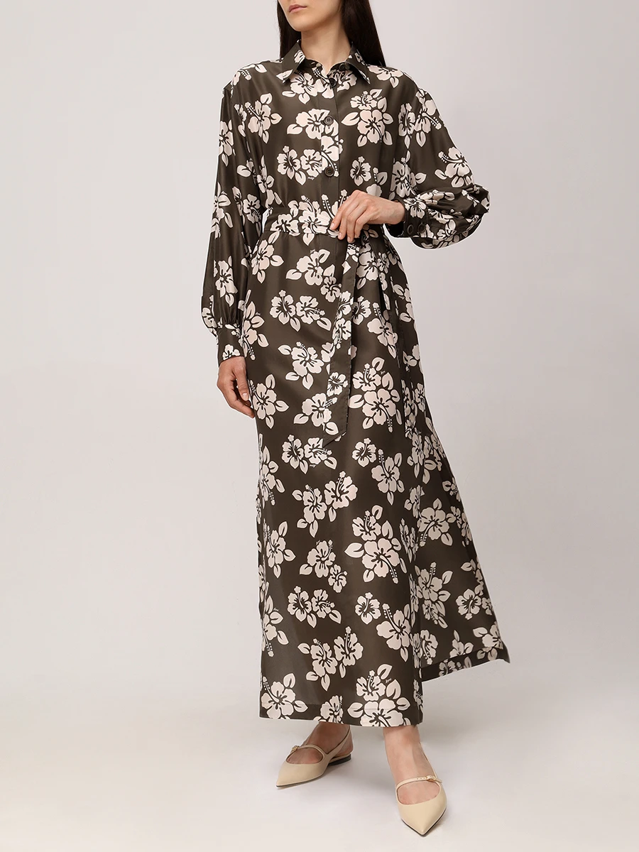 Платье шелковое