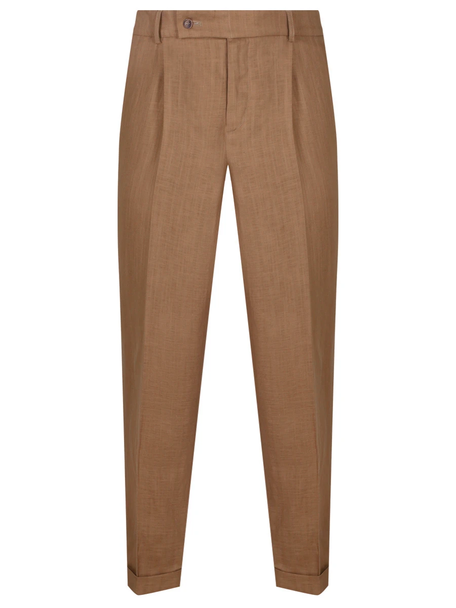 Брюки льняные