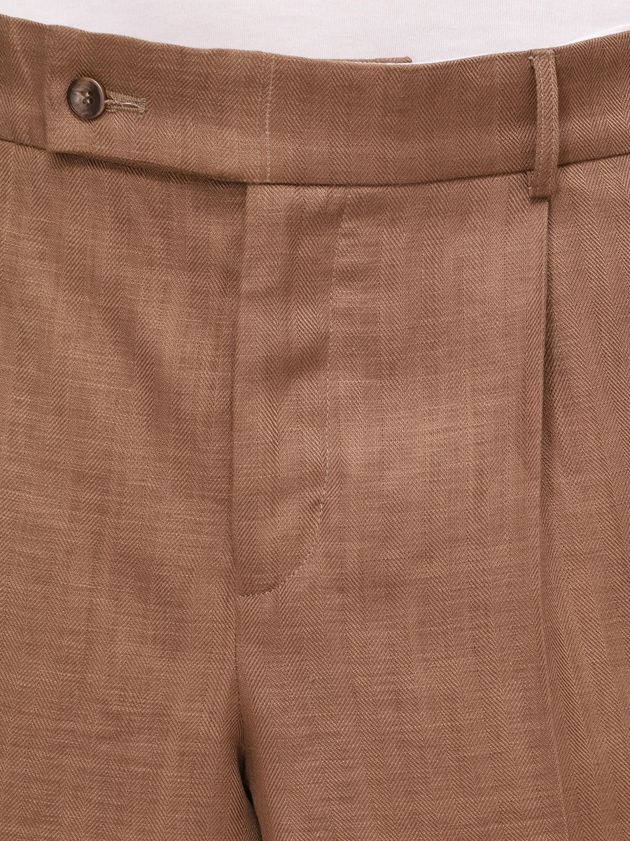 Брюки льняные