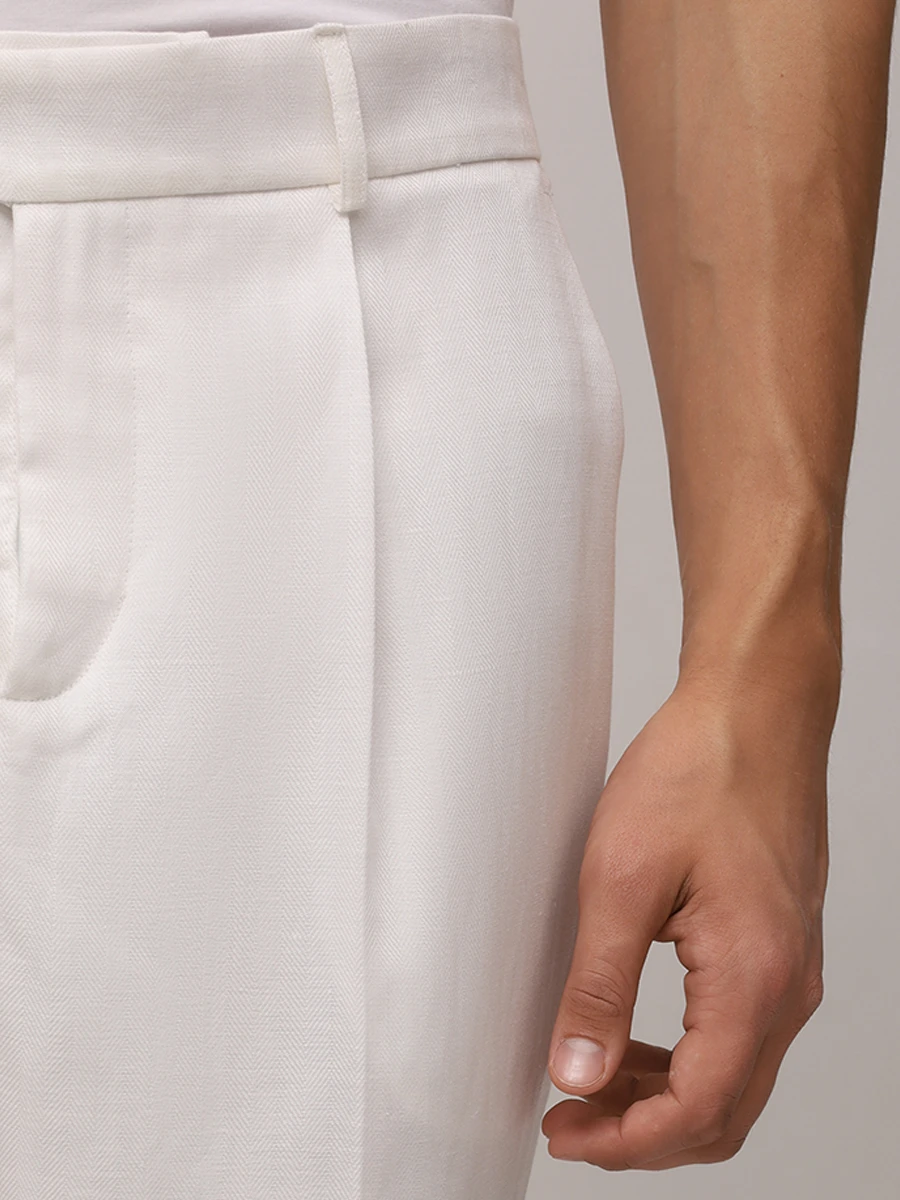 Брюки льняные