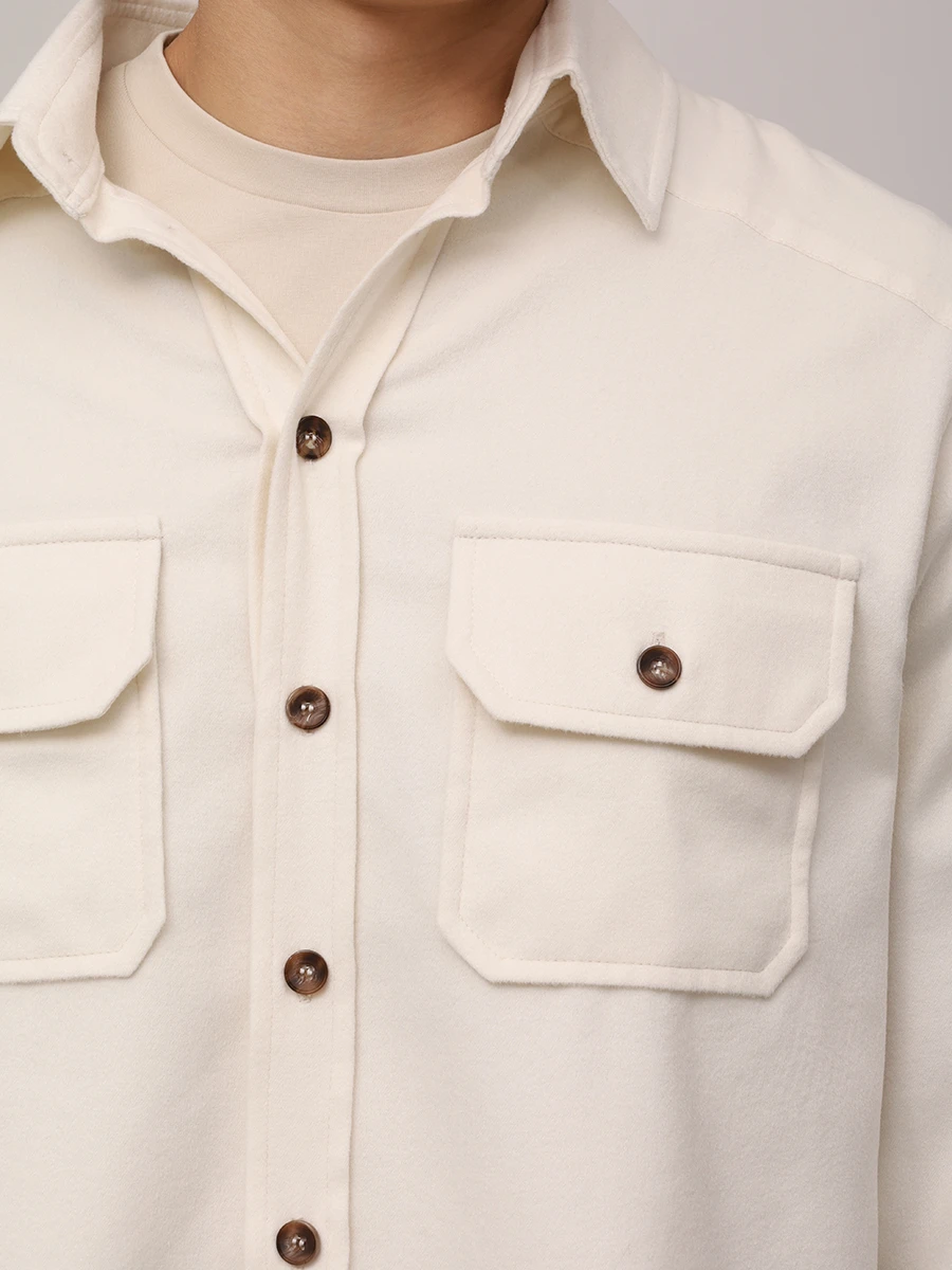 Рубашка из шерсти и кашемира