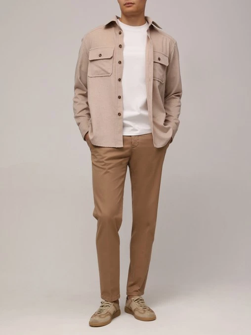 Рубашка из шерсти и кашемира STRAND