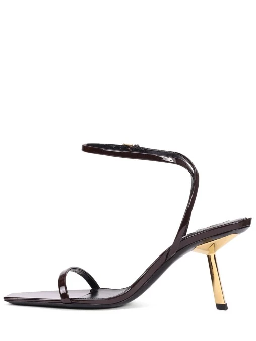 Босоножки кожаные Lee SAINT LAURENT