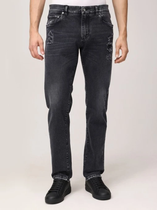 Джинсы Slim Fit хлопковые DOLCE & GABBANA