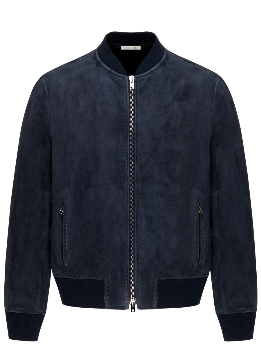 Бомбер замшевый