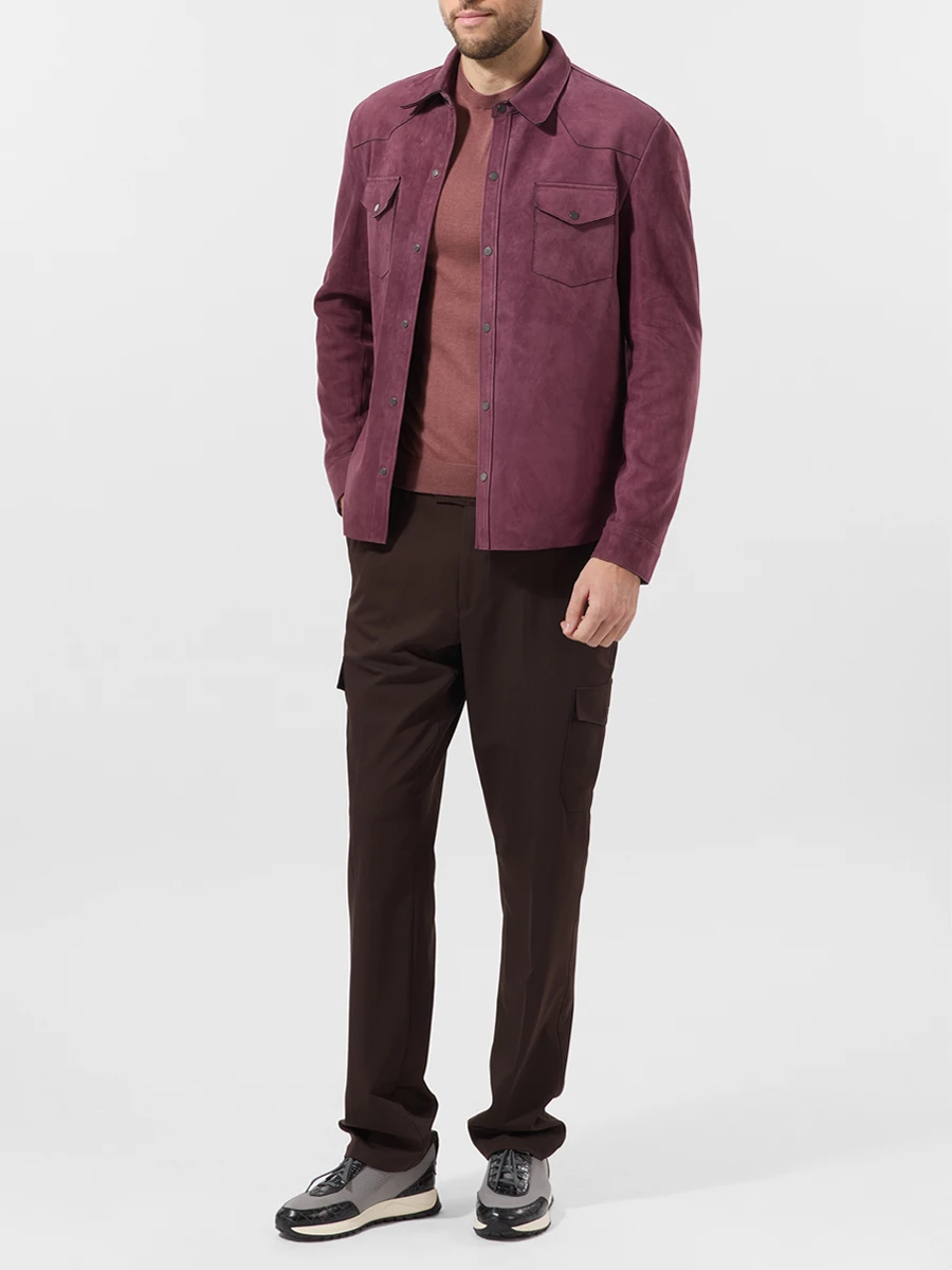 Рубашка замшевая