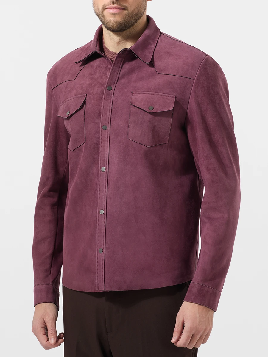 Рубашка замшевая