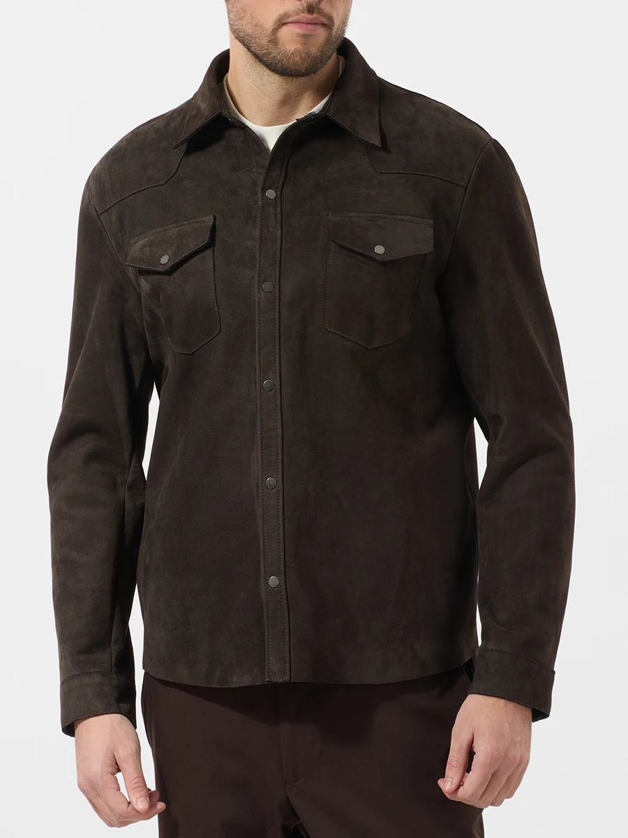Рубашка замшевая