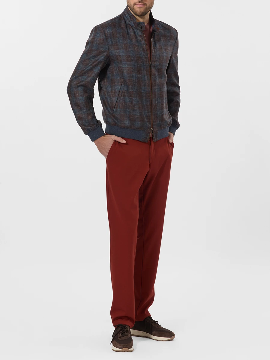 Брюки однотонные