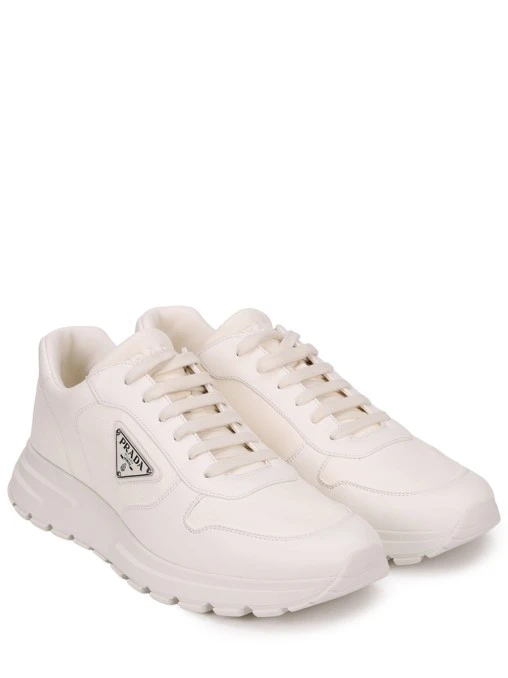 Кроссовки кожаные PRADA