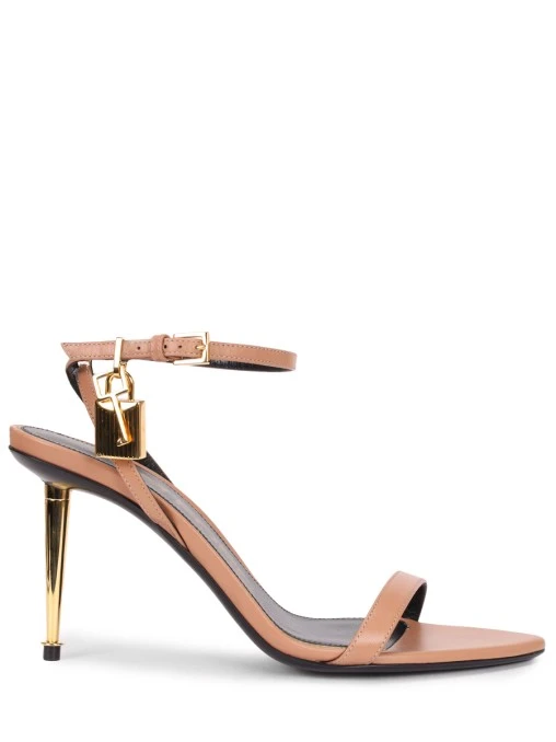 Босоножки кожаные Padlock TOM FORD