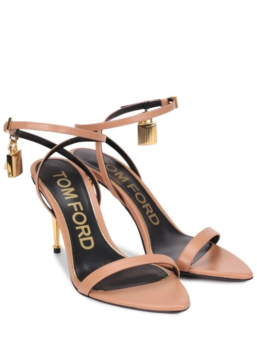 Босоножки кожаные Padlock TOM FORD