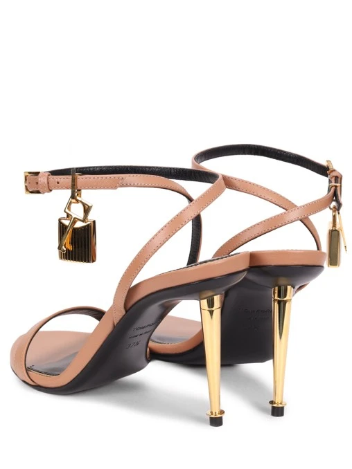 Босоножки кожаные Padlock TOM FORD