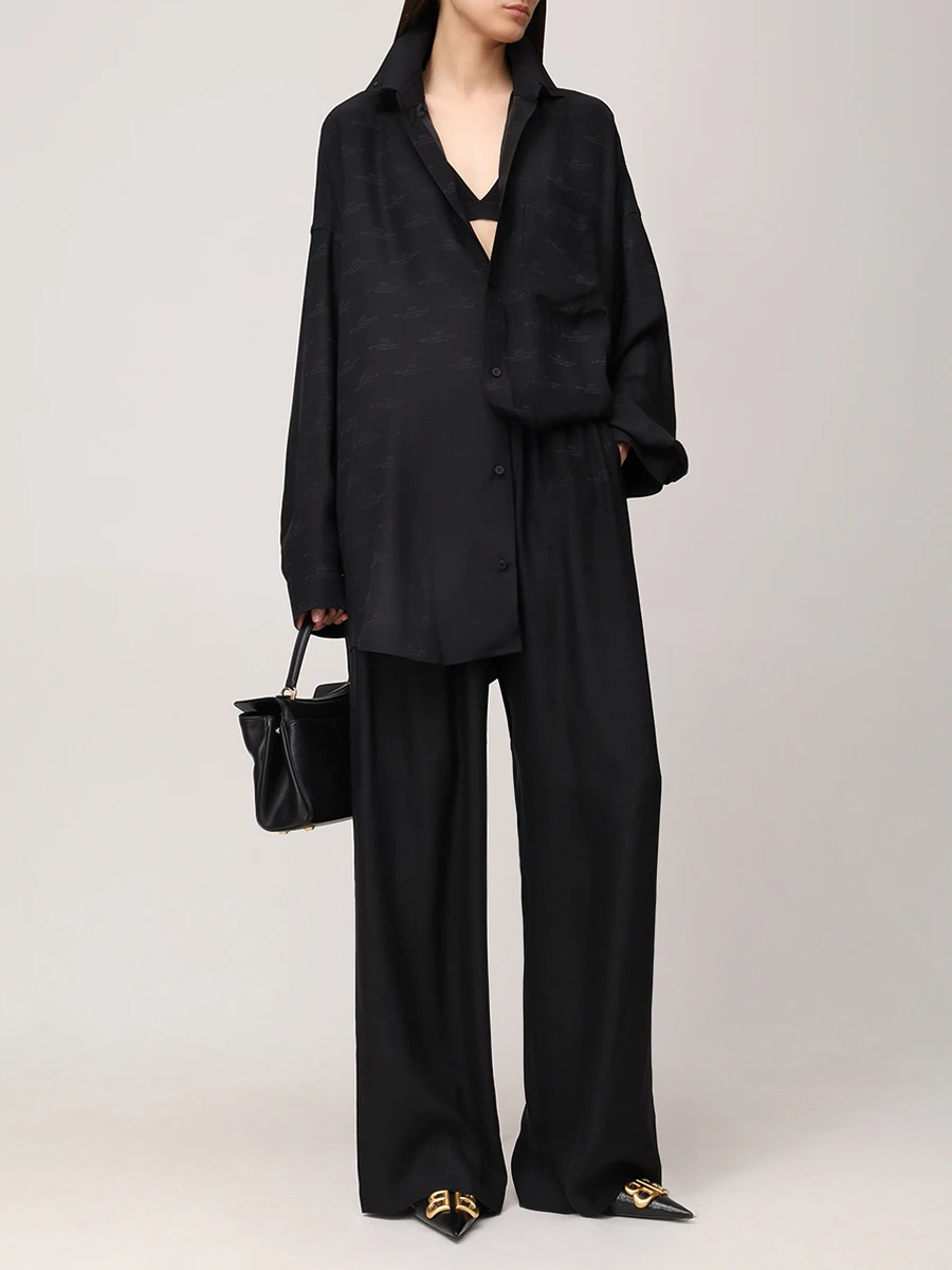 Брюки шелковые