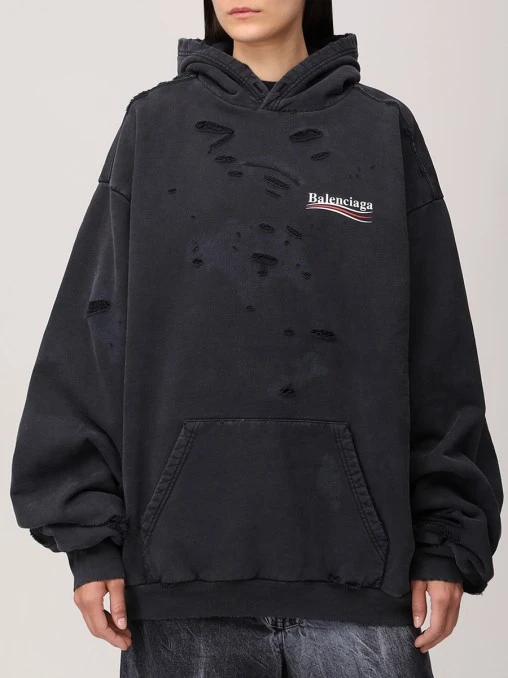 Худи хлопковое BALENCIAGA