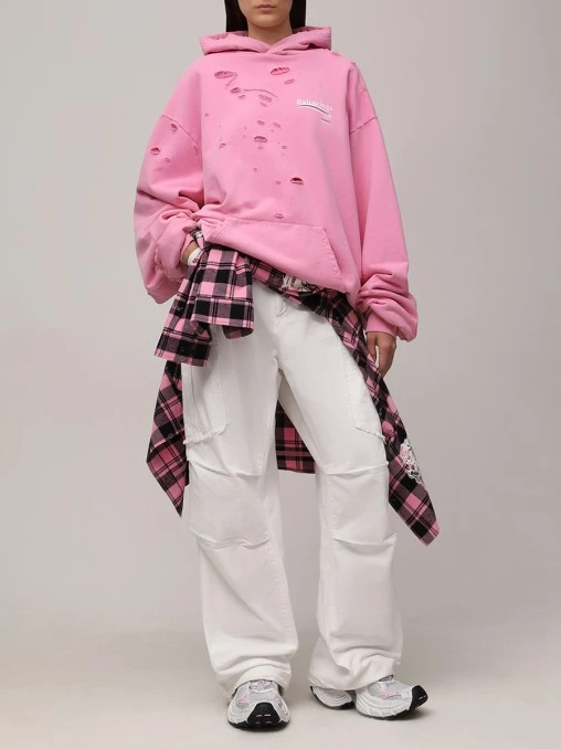 Худи хлопковое BALENCIAGA