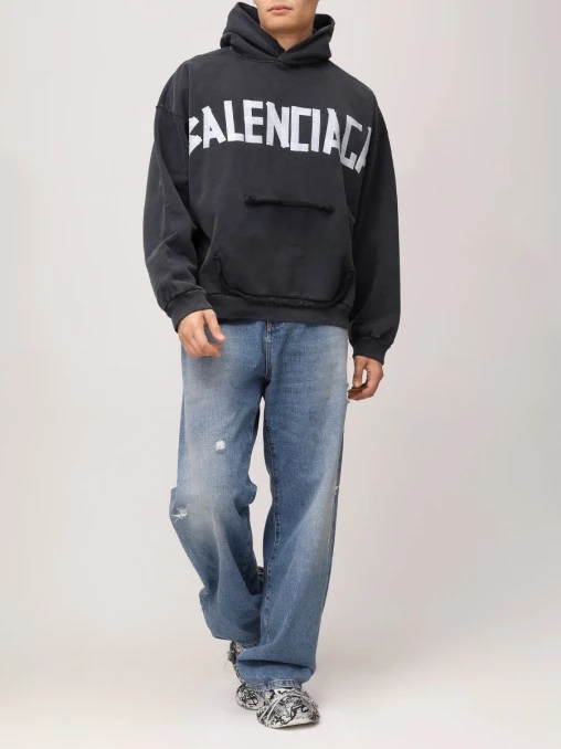 Худи хлопковое BALENCIAGA