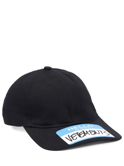 Бейсболка хлопковая VETEMENTS