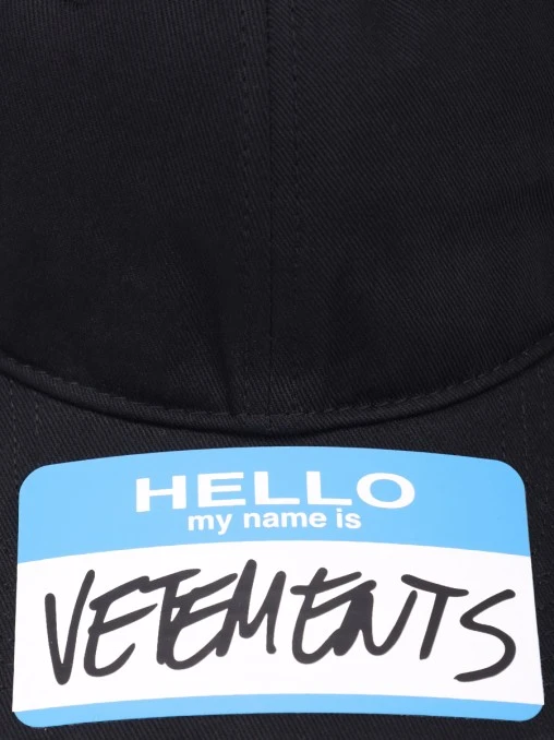 Бейсболка хлопковая VETEMENTS