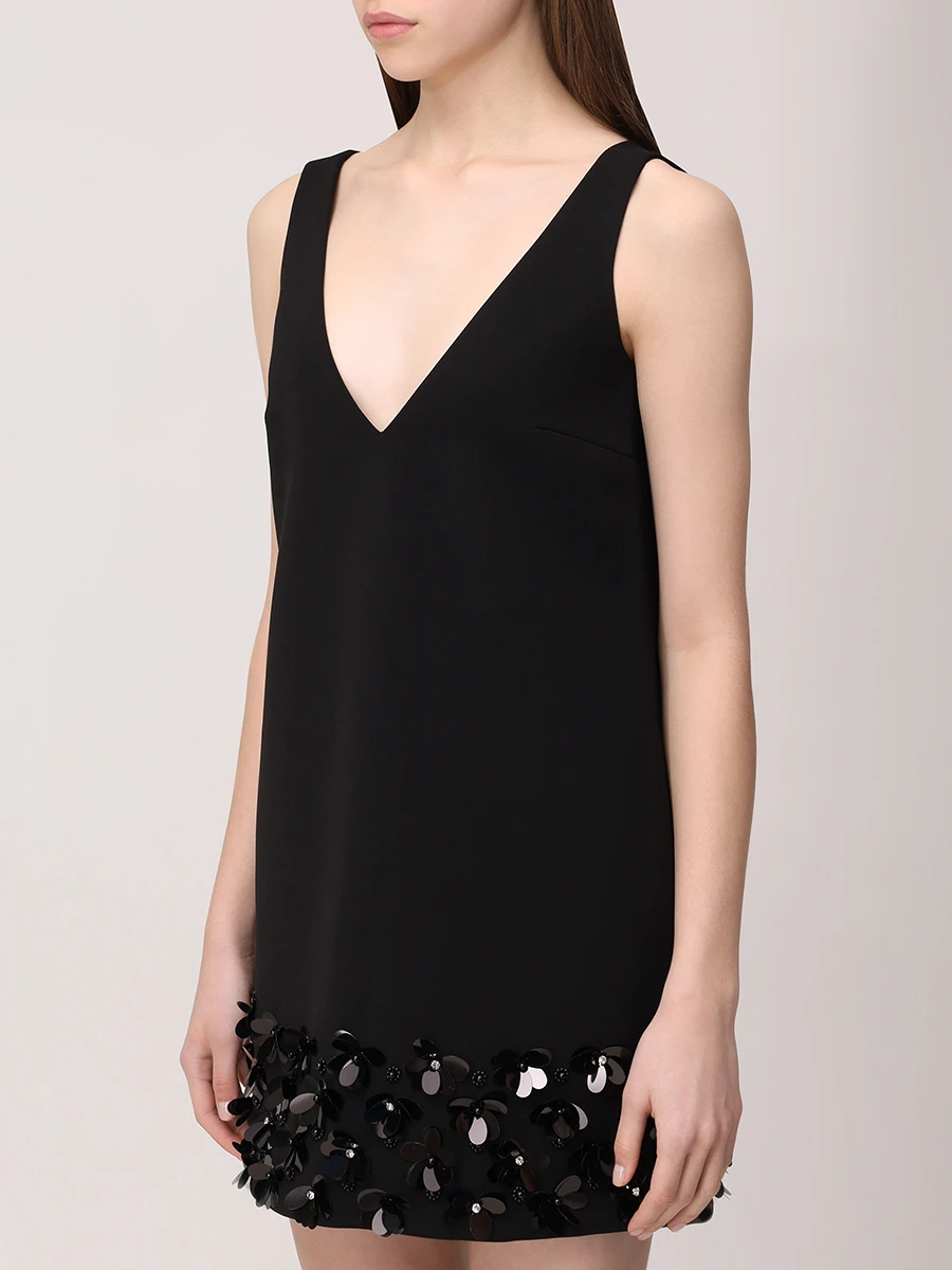 Платье однотонное