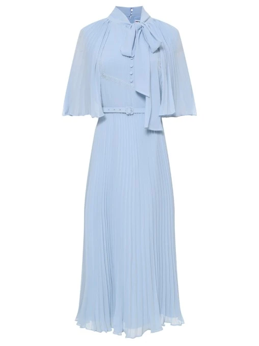 Платье плиссированное SELF-PORTRAIT