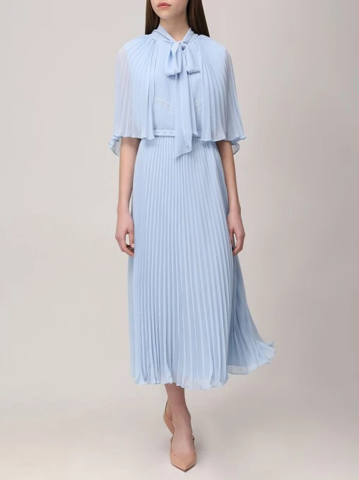 Платье плиссированное SELF-PORTRAIT