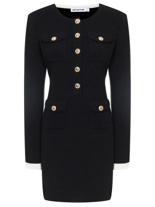 Платье с люрексом SELF-PORTRAIT