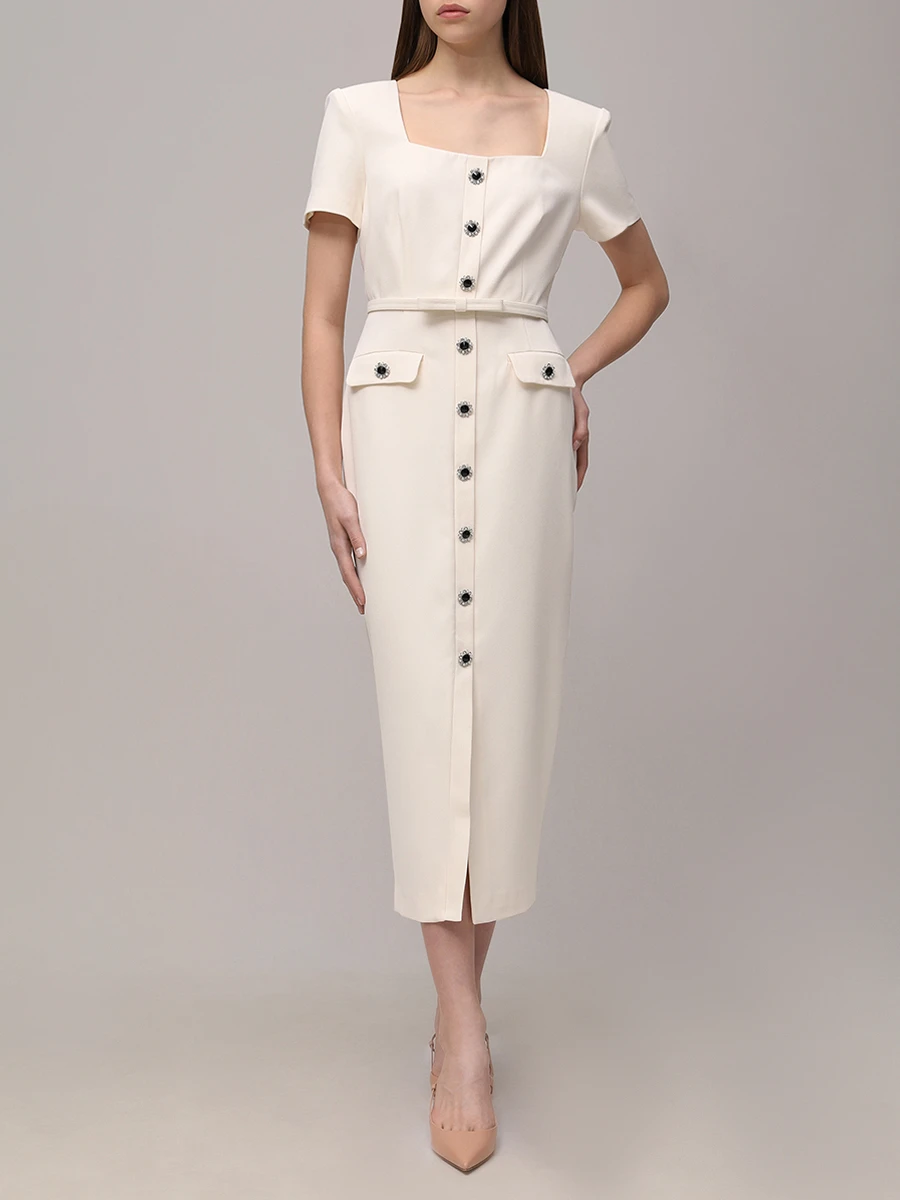 Платье однотонный