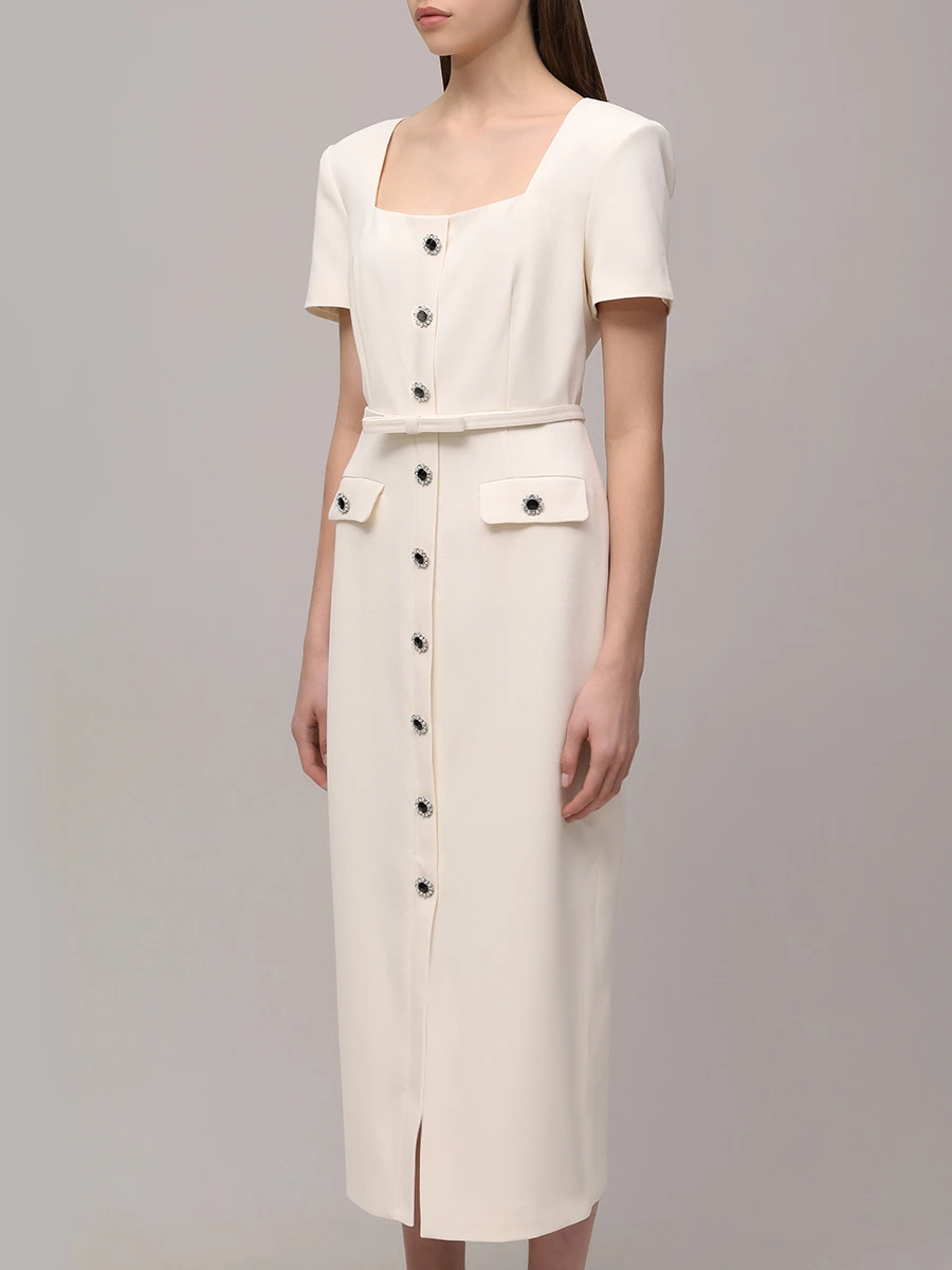 Платье однотонный