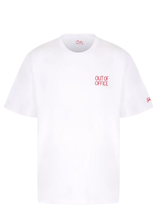 Футболка хлопковая с принтом MC2 SAINT BARTH