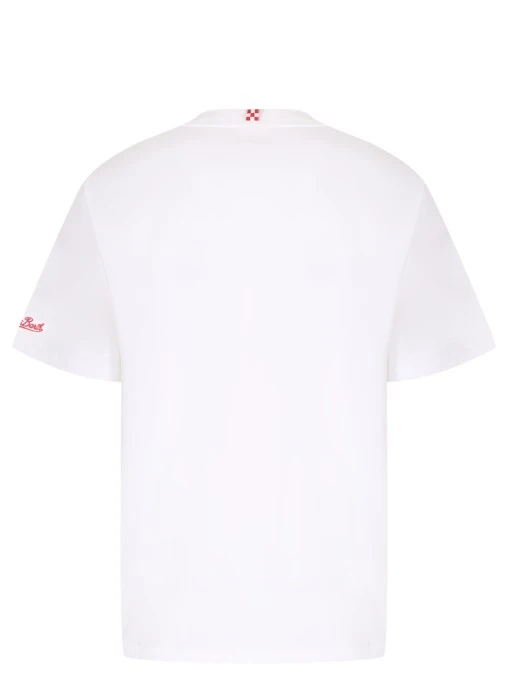 Футболка хлопковая с принтом MC2 SAINT BARTH