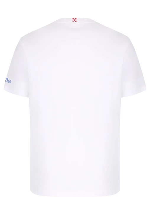 Футболка хлопковая с принтом MC2 SAINT BARTH