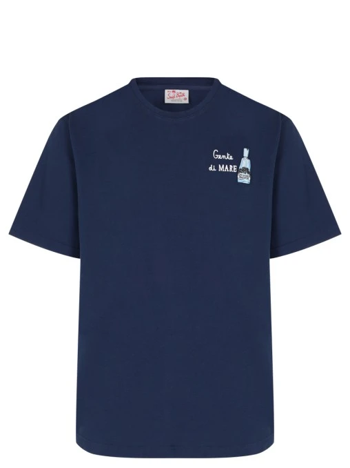 Футболка хлопковая с принтом MC2 SAINT BARTH