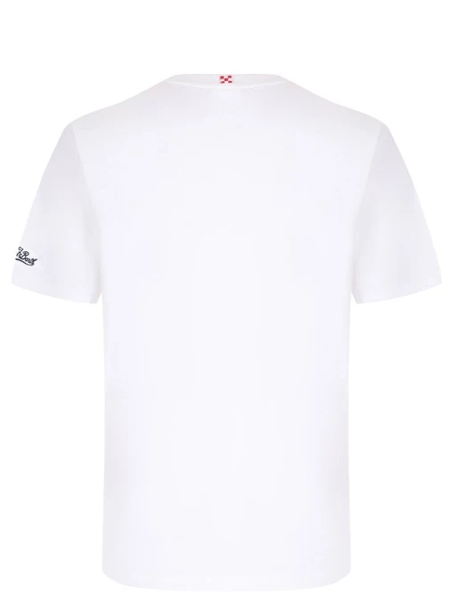 Футболка хлопковая с принтом MC2 SAINT BARTH