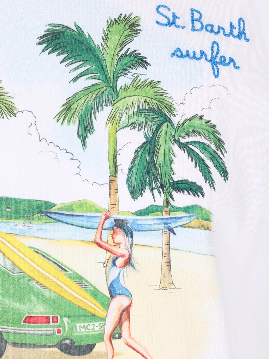 Футболка хлопковая с принтом