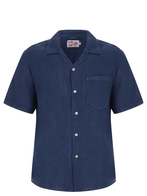 Рубашка Regular Fit льняная MC2 SAINT BARTH