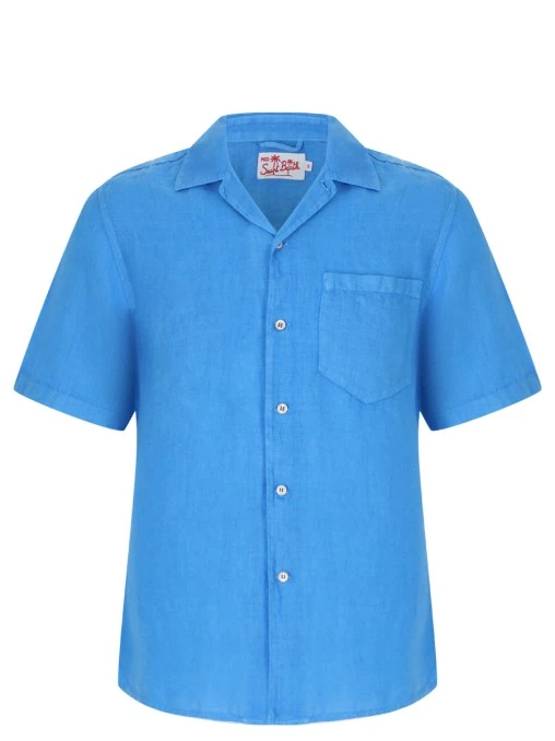 Рубашка Regular Fit льняная MC2 SAINT BARTH