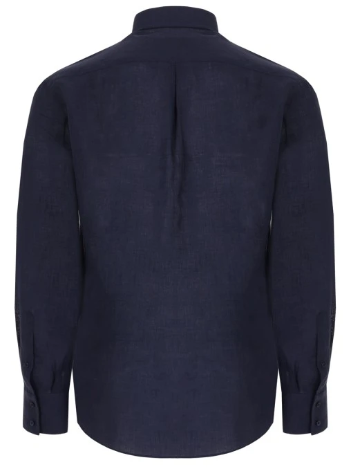 Рубашка Slim Fit льняная BRUNELLO CUCINELLI