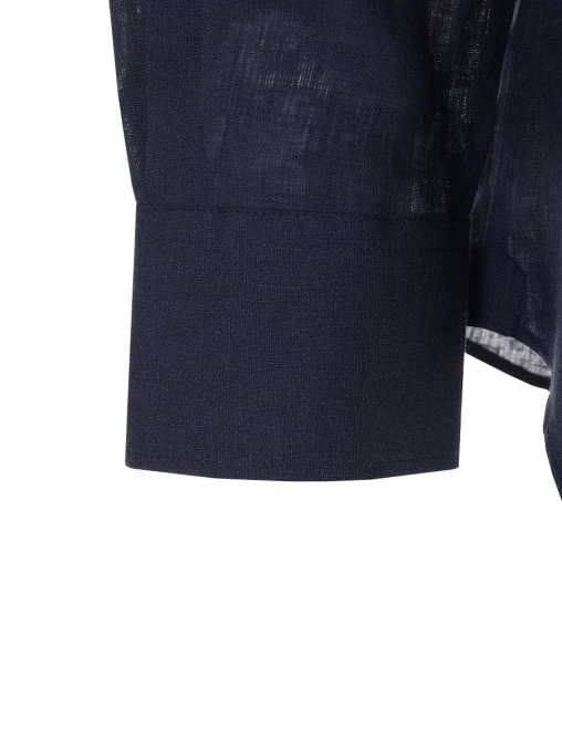 Рубашка Slim Fit льняная BRUNELLO CUCINELLI