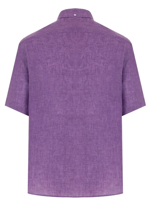 Рубашка Regular Fit льняная BRUNELLO CUCINELLI