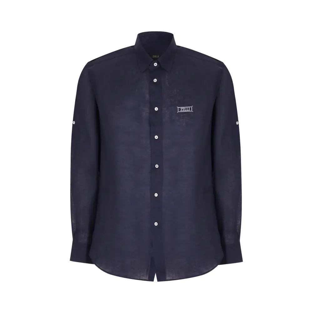 Рубашка Slim Fit льняная