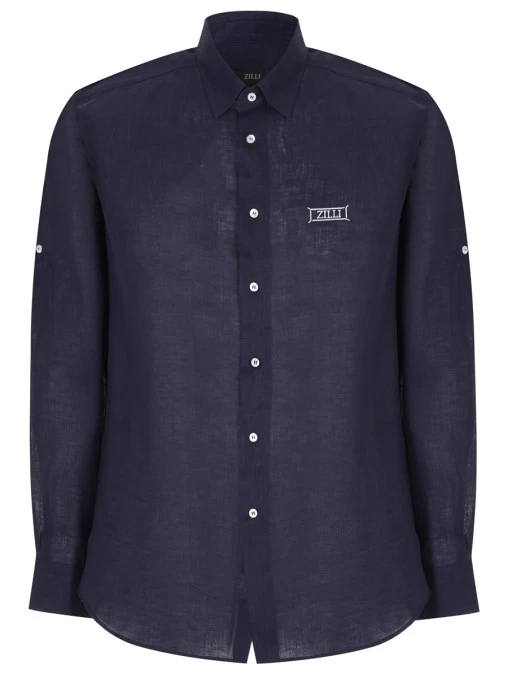 Рубашка Slim Fit льняная ZILLI