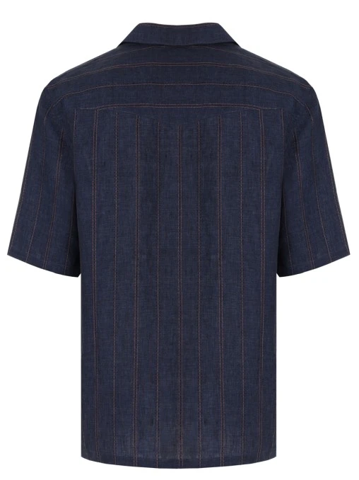 Рубашка Easy Fit льняная BRUNELLO CUCINELLI