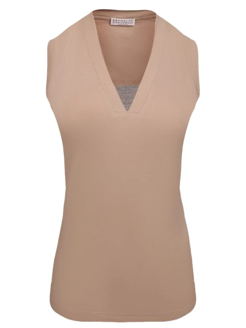 Топ хлопковый BRUNELLO CUCINELLI