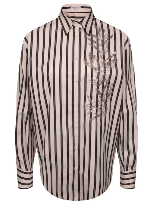 Рубашка хлопковая BRUNELLO CUCINELLI