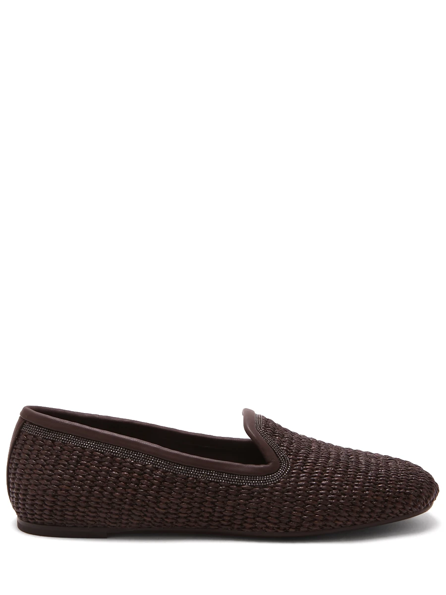 Лоферы из рафии