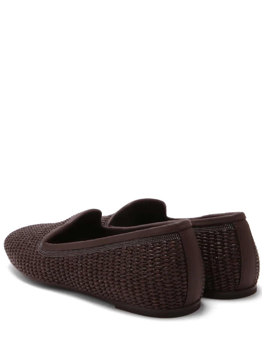 Лоферы из рафии