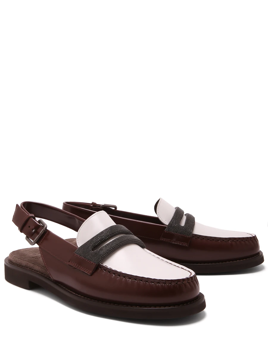 Лоферы кожаные