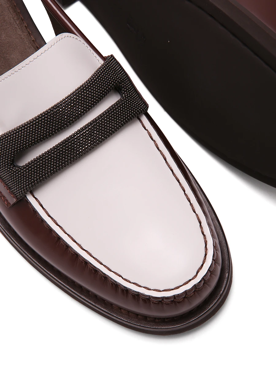 Лоферы кожаные