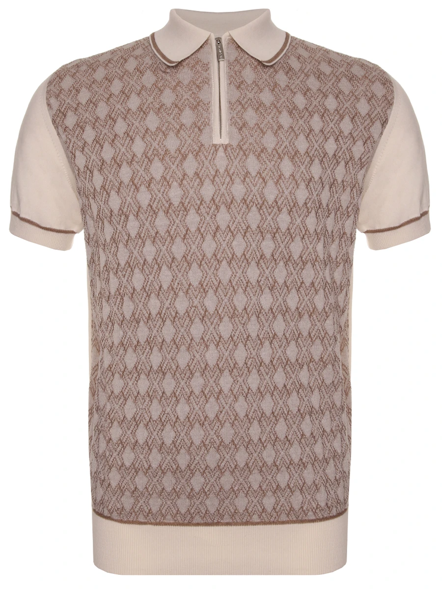 Поло из хлопка и шелка